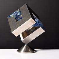 Jon Kuhn Spinning Glass Sculpture - Sold for $6,400 on 05-20-2023 (Lot 561).jpg